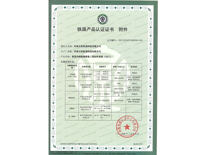 客货共线铁路弹条I型扣件系统 (TB-T)-附件